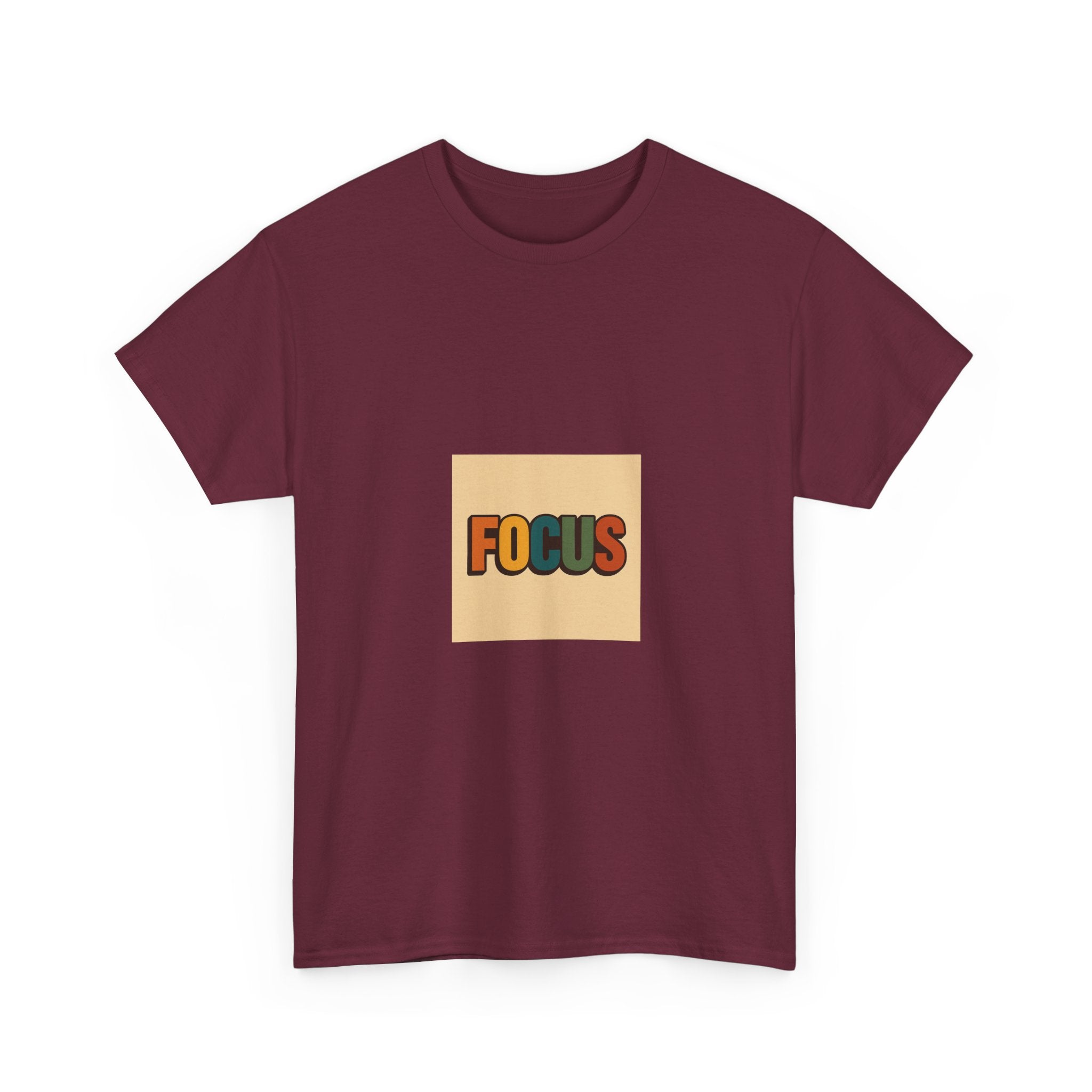 Focus Graphic Tee — Minimalist Motivational Cotton T-Shirt