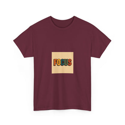 Focus Graphic Tee — Minimalist Motivational Cotton T-Shirt