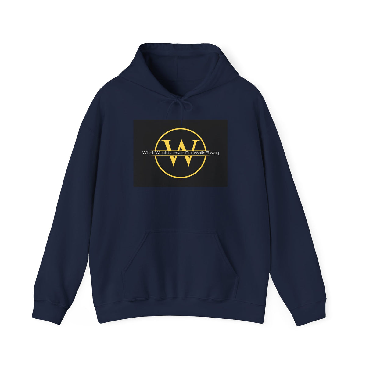 Worthy Warriors Logo Hoodie — Gold W Emblem on Black Rectangle
