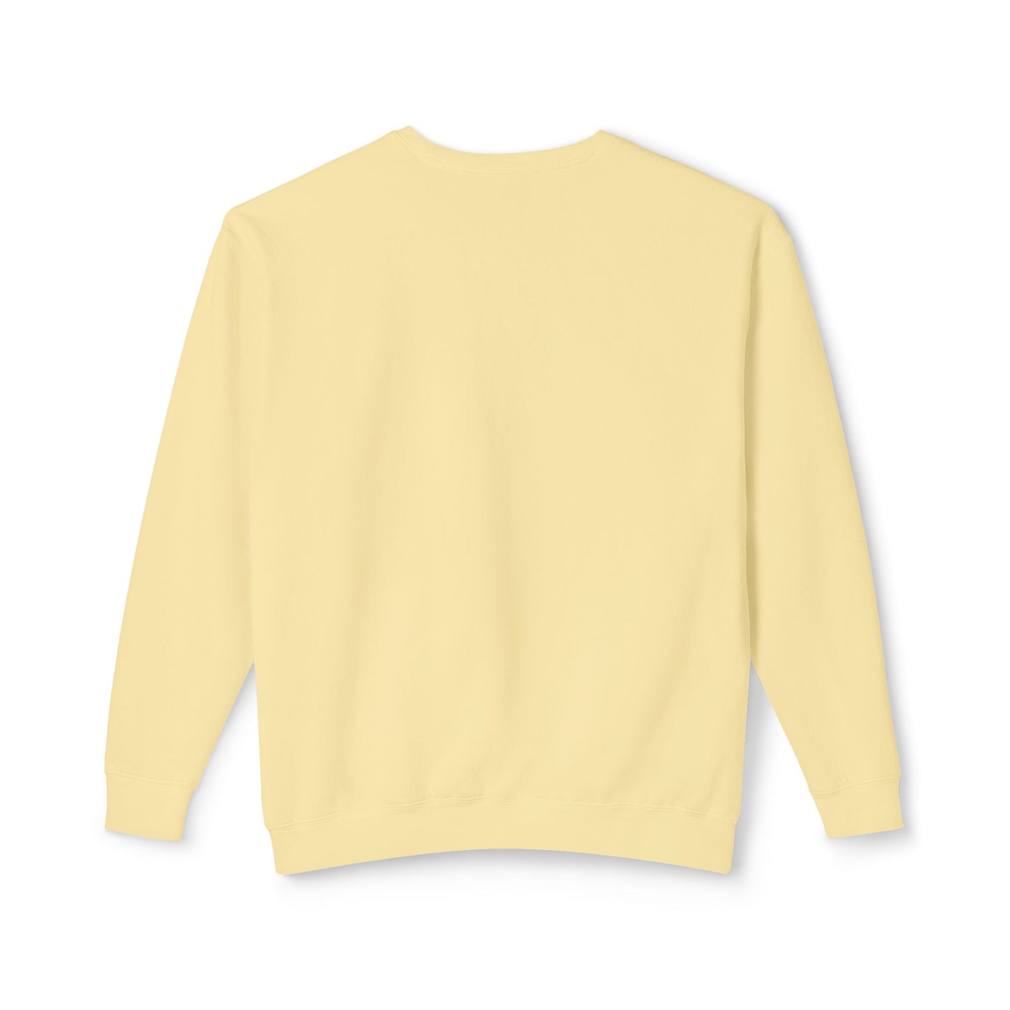 No! Minimalist Crewneck Sweatshirt — Bold Color Block Statement