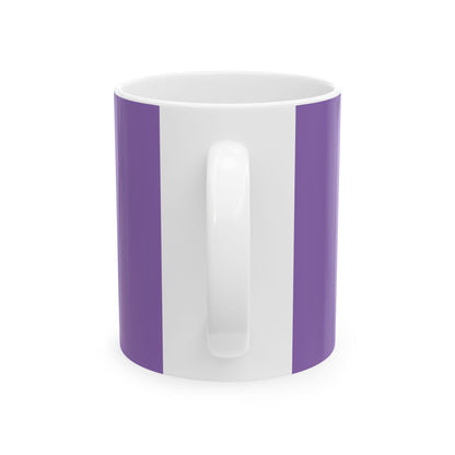 Ceramic Mug — “Abundant!” Retro Script Coffee Tea Cup (11oz & 15oz)