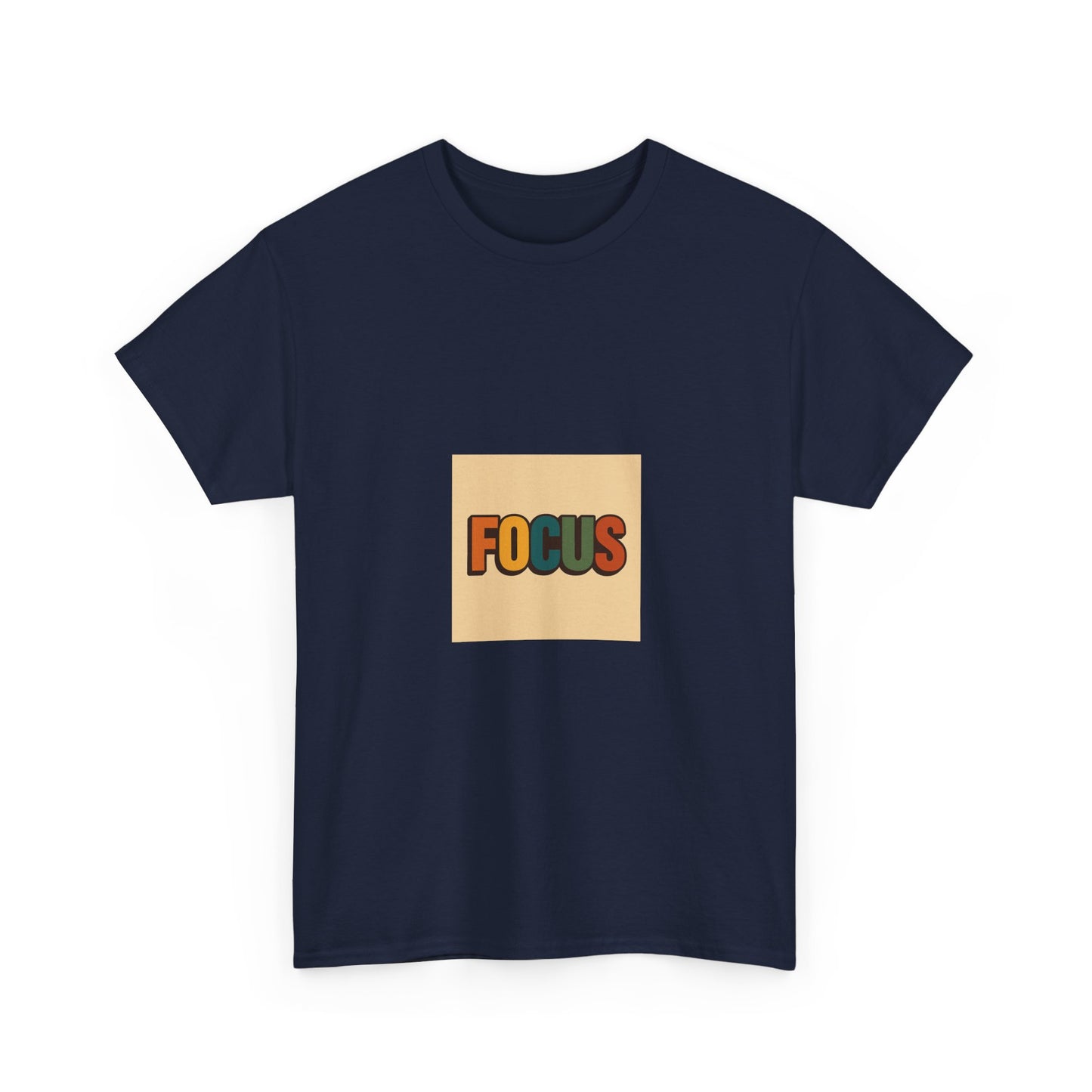 Focus Graphic Tee — Minimalist Motivational Cotton T-Shirt