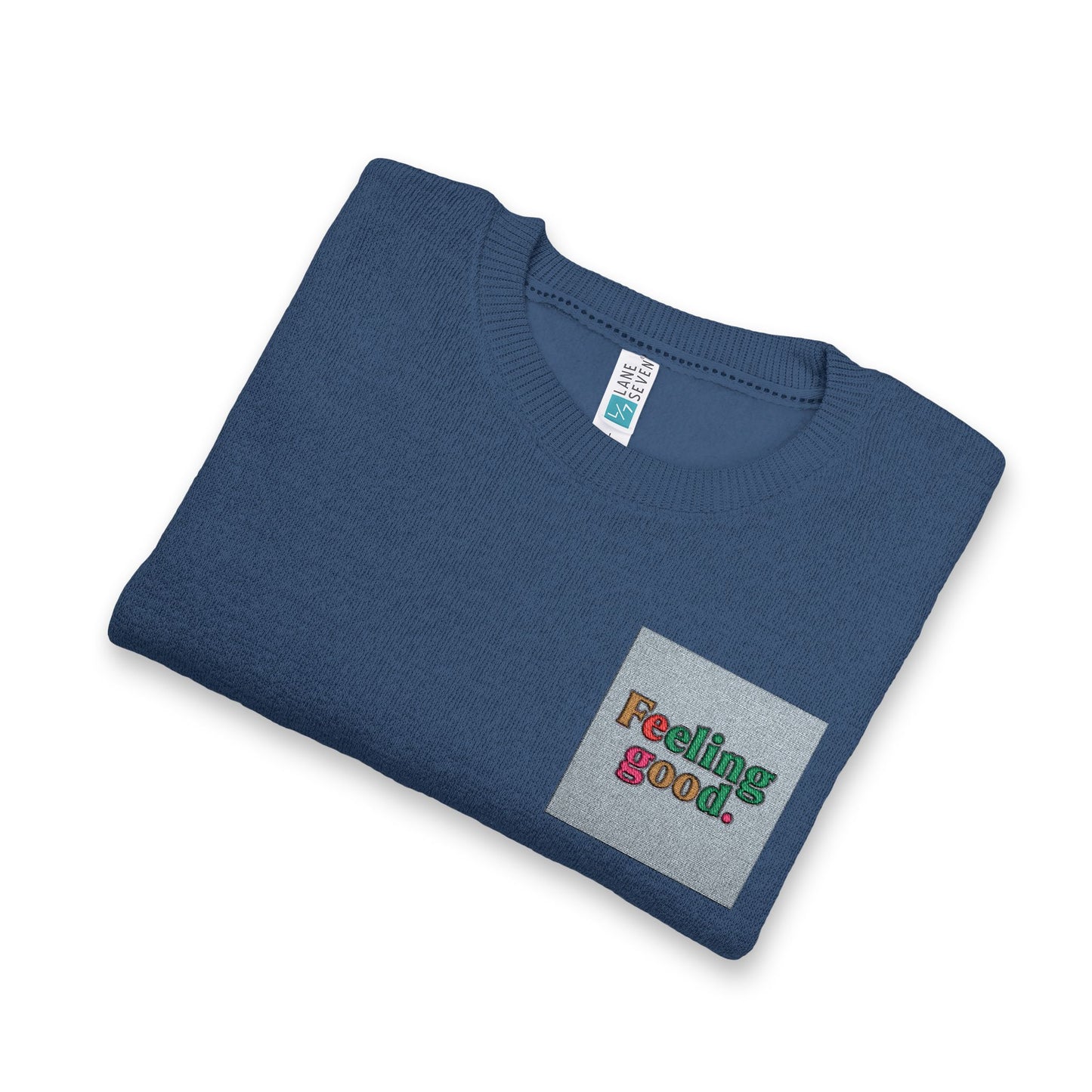 Nantucket Embroidered Crewneck Sweatshirt — Cozy Coastal Logo Pullover
