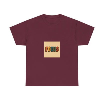 Focus Graphic Tee — Minimalist Motivational Cotton T-Shirt
