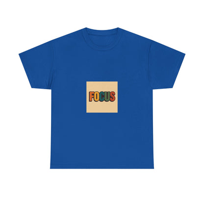 Focus Graphic Tee — Minimalist Motivational Cotton T-Shirt
