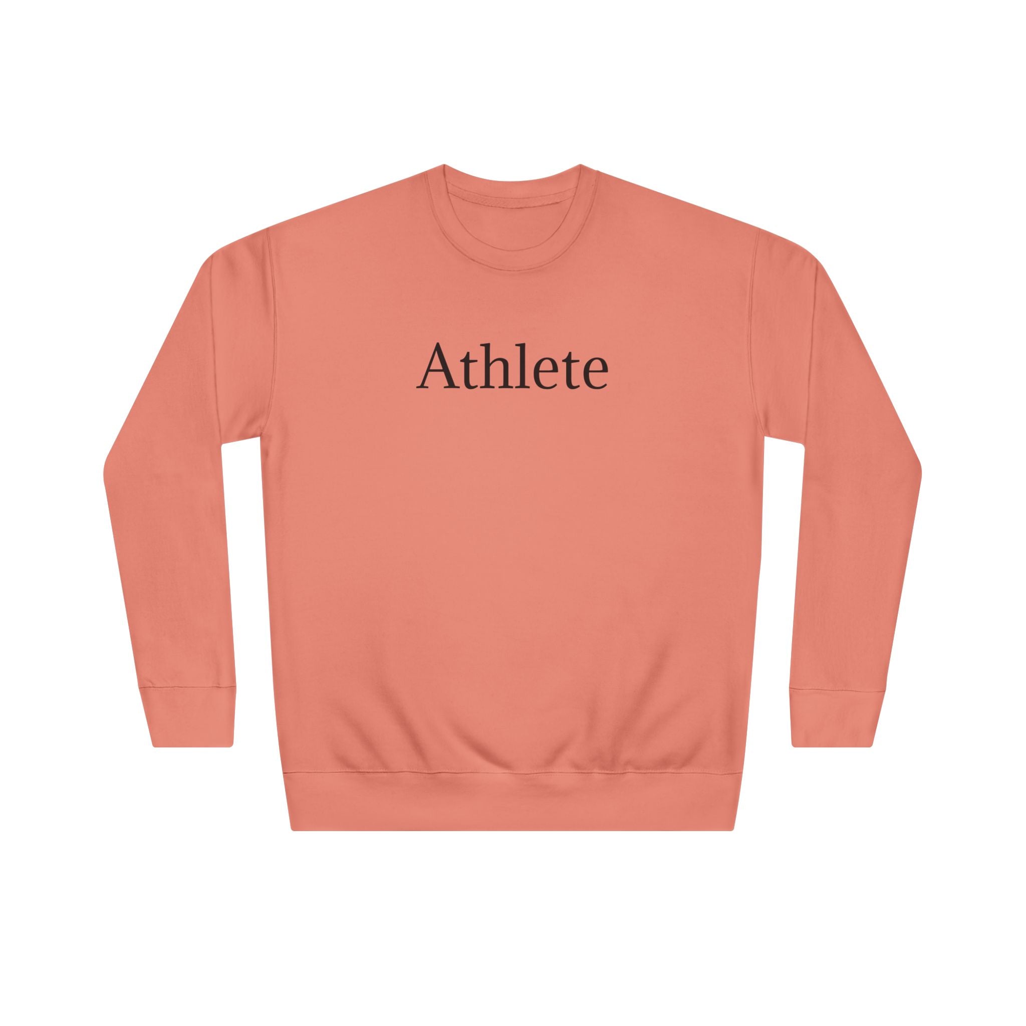Athlete Crewneck Sweatshirt — Minimal Athletic Graphic Pullover