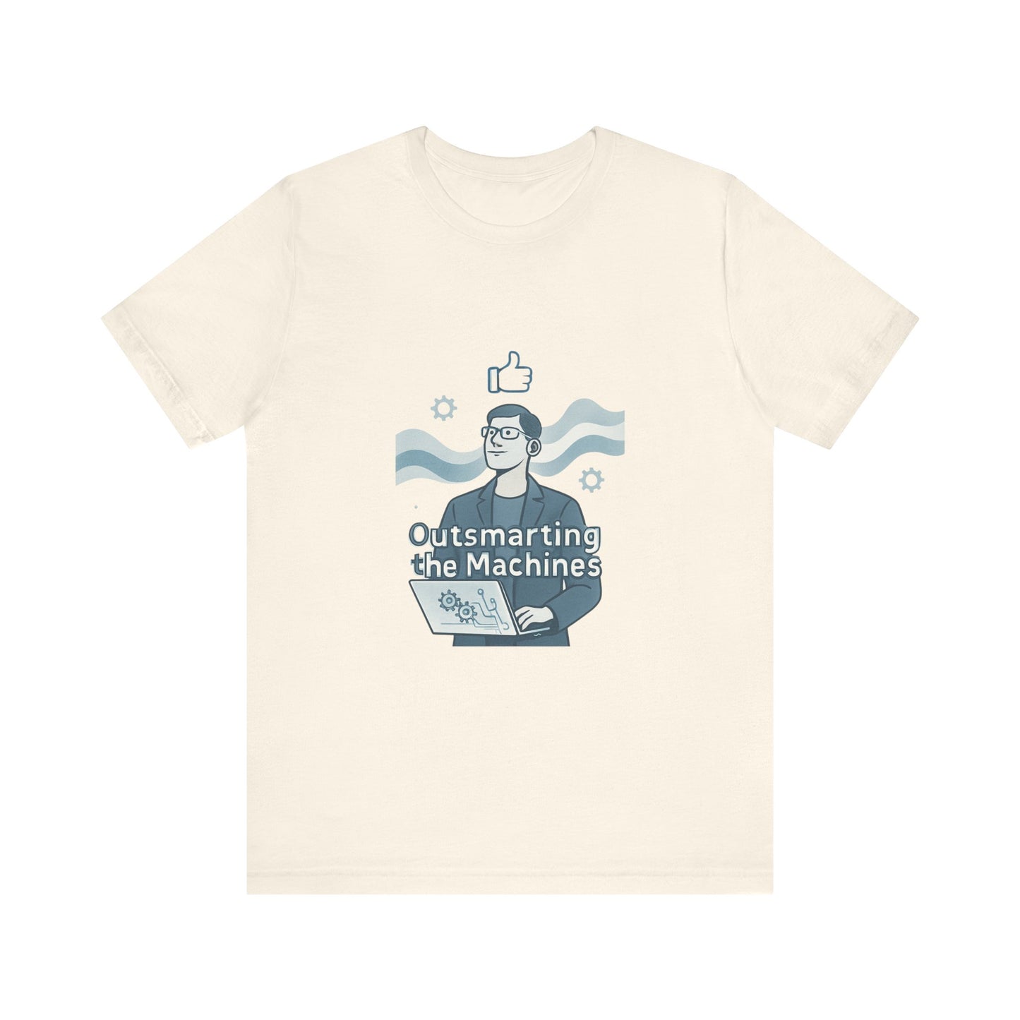 Outsmarting the Machines Tee - Funny AI Programmer Graphic T-Shirt