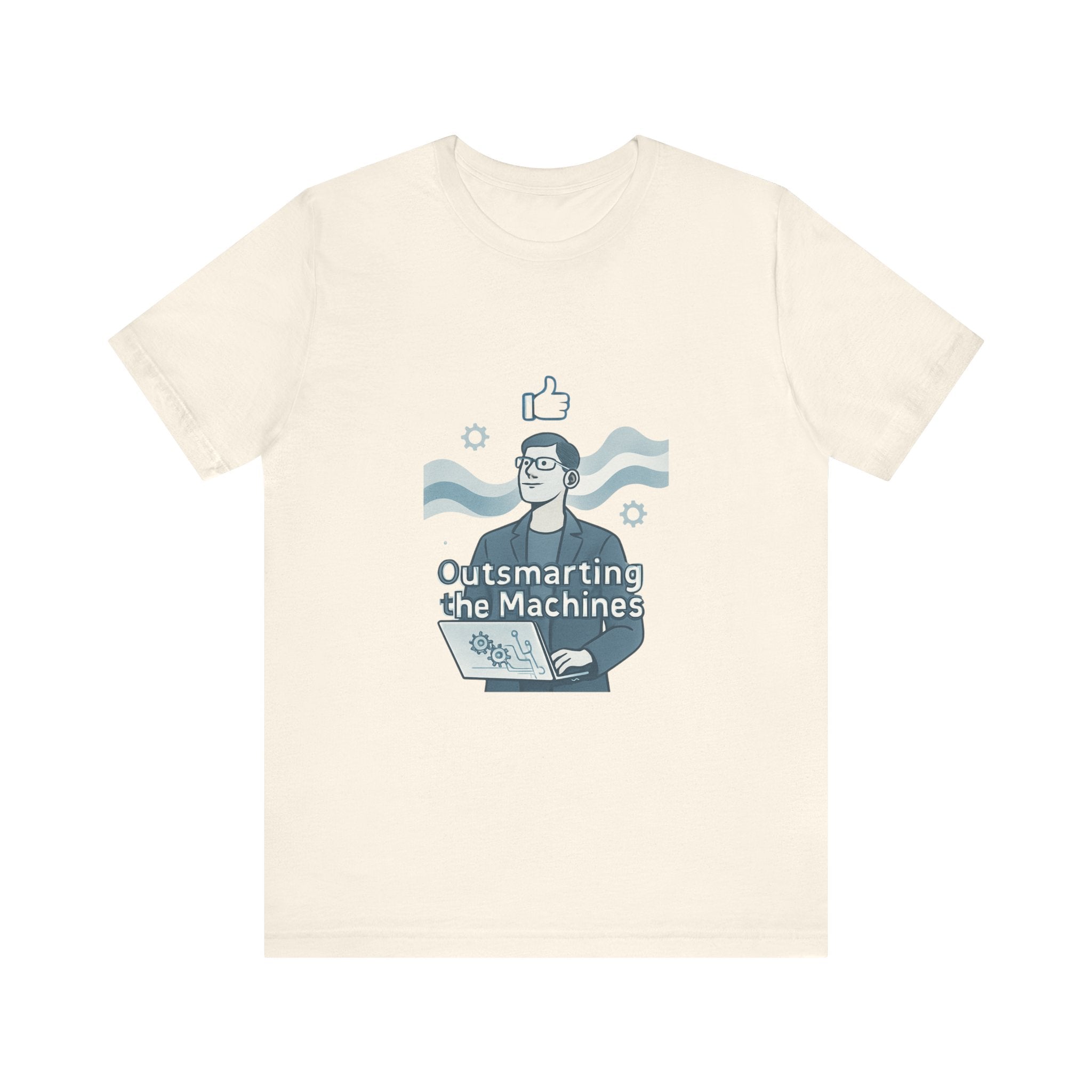 Outsmarting the Machines Tee - Funny AI Programmer Graphic T-Shirt