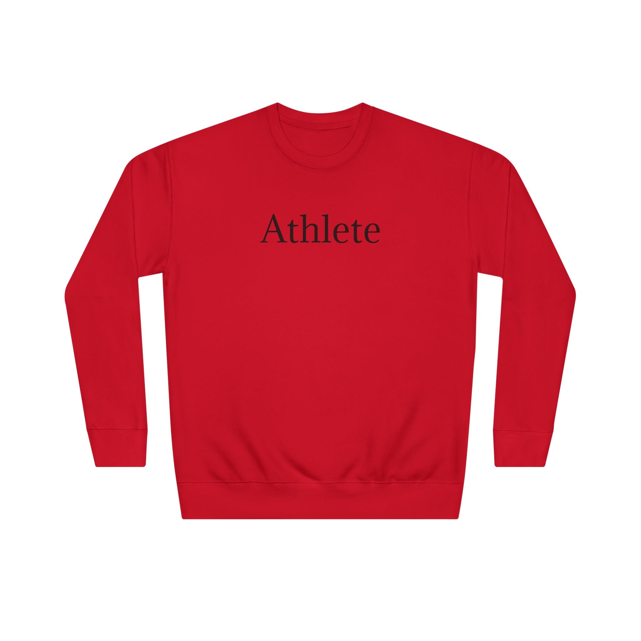 Athlete Crewneck Sweatshirt — Minimal Athletic Graphic Pullover