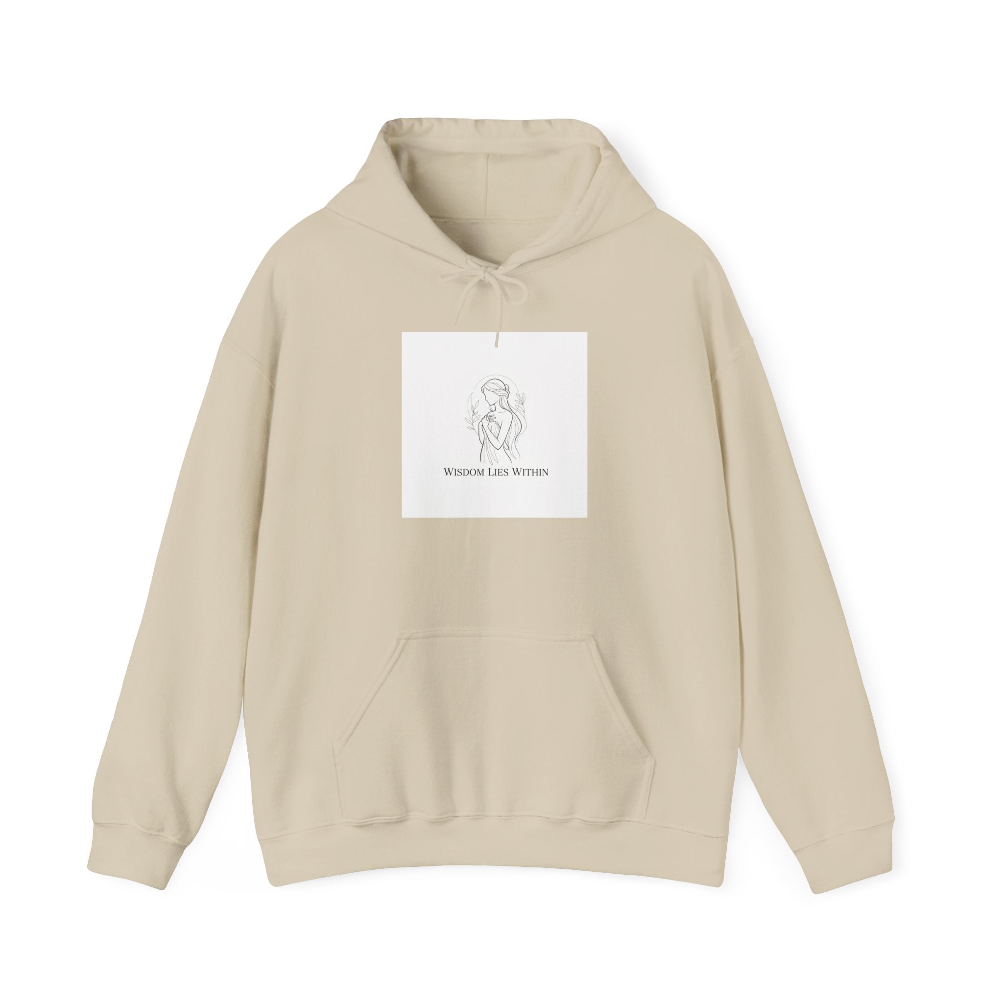 Fate Slogan Wing Motif Hoodie | Mythic Minimalism, Stoic Philosophy Art
