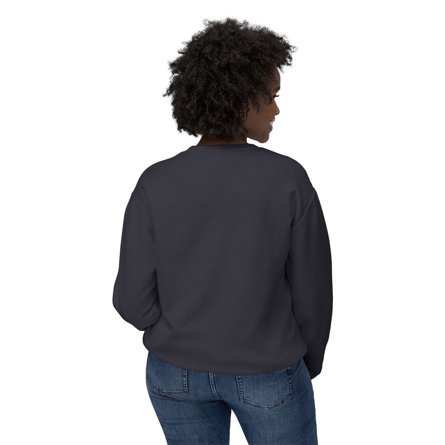 No! Minimalist Crewneck Sweatshirt — Bold Color Block Statement