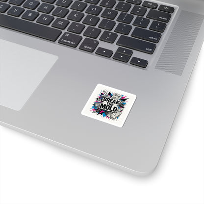 Break the Mold Kiss-Cut Sticker — DIY Punk Zine Graphic