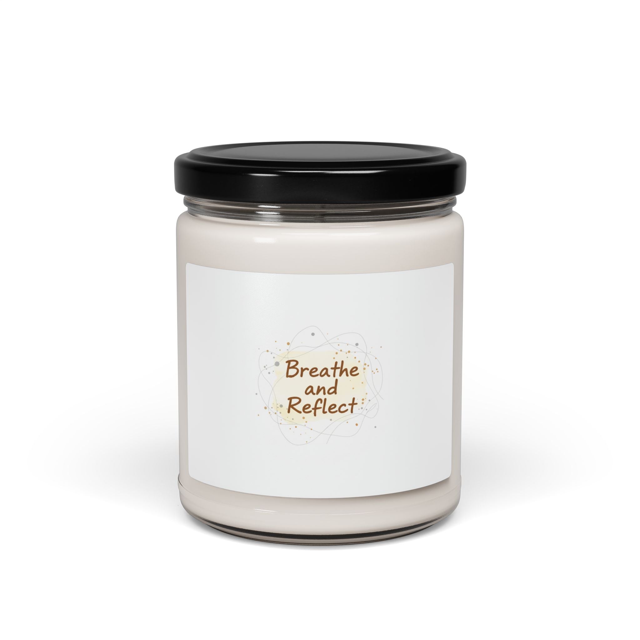 Breathe and Reflect Candle, Soy Jar | Note to Self analogue reminder