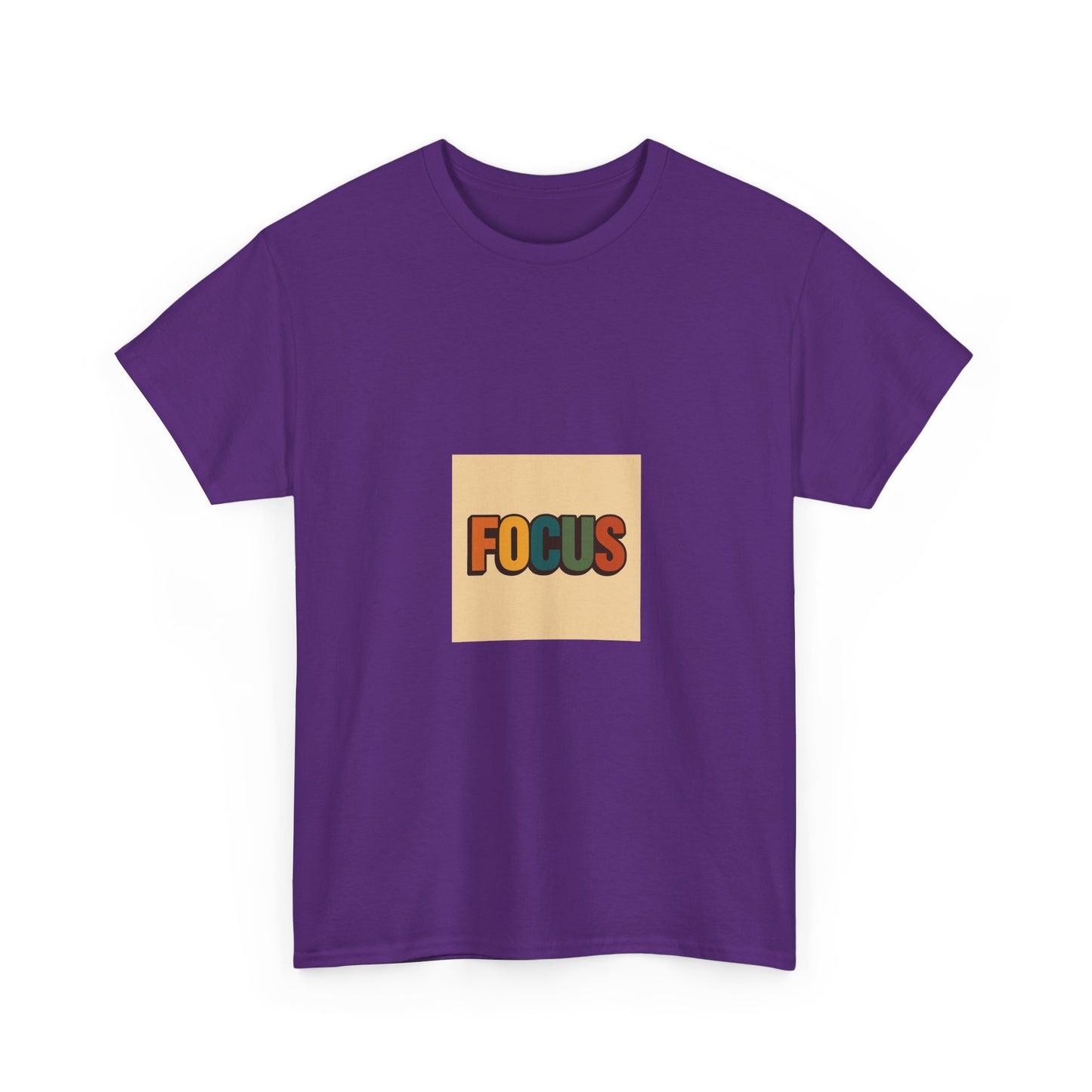 Focus Graphic Tee — Minimalist Motivational Cotton T-Shirt