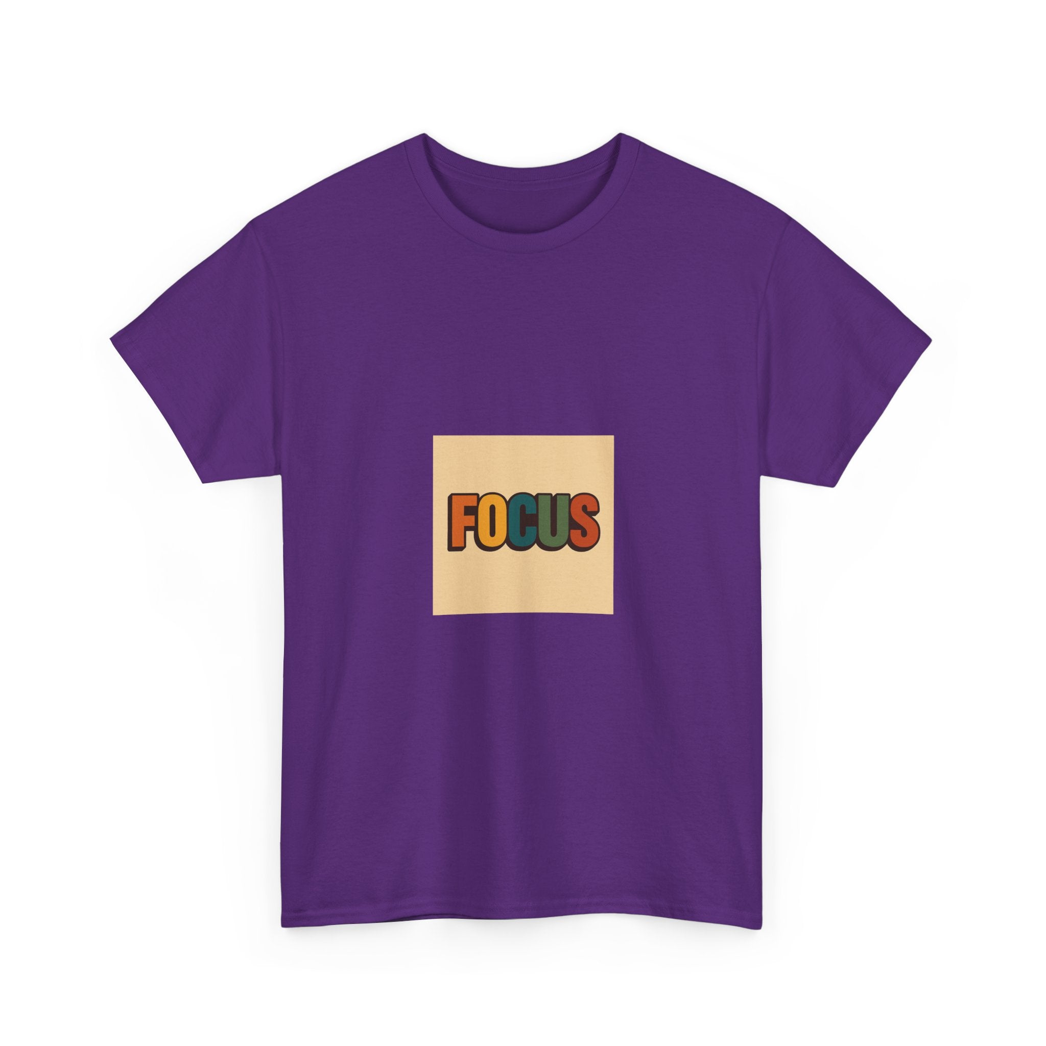 Focus Graphic Tee — Minimalist Motivational Cotton T-Shirt