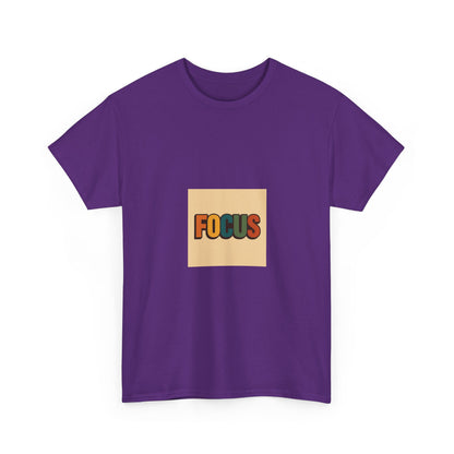 Focus Graphic Tee — Minimalist Motivational Cotton T-Shirt
