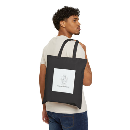 Fate Slogan Tote | Mythic Minimalism, wing motif, stoic philosophy art