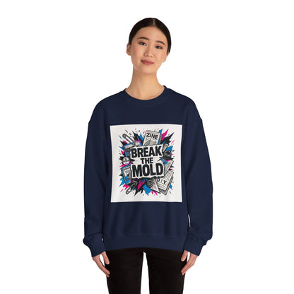 Break the Mold Sweatshirt — Graphic Crewneck for Creatives