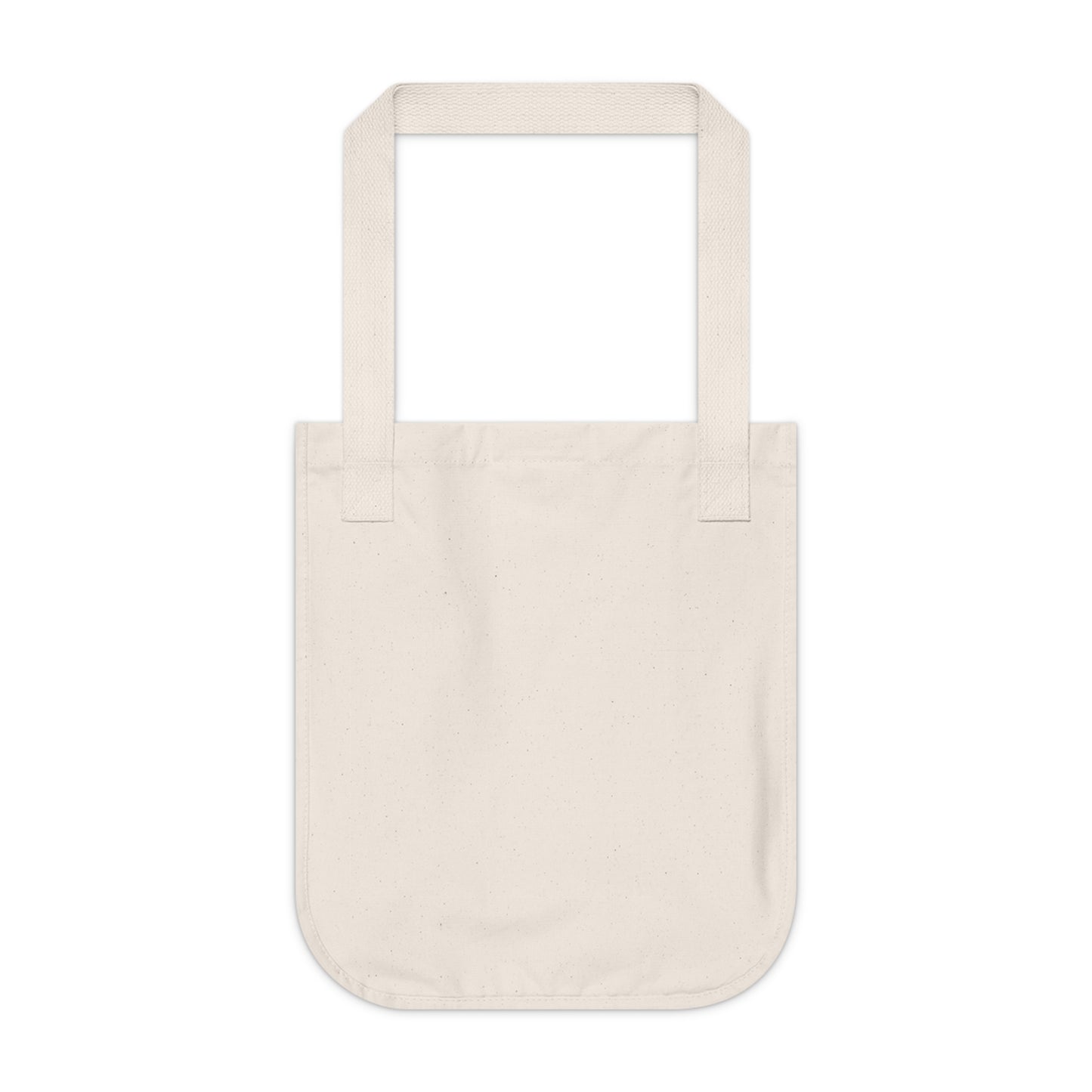 Quiet Square Canvas Tote — Minimalist Organic Grocery & Book Bag