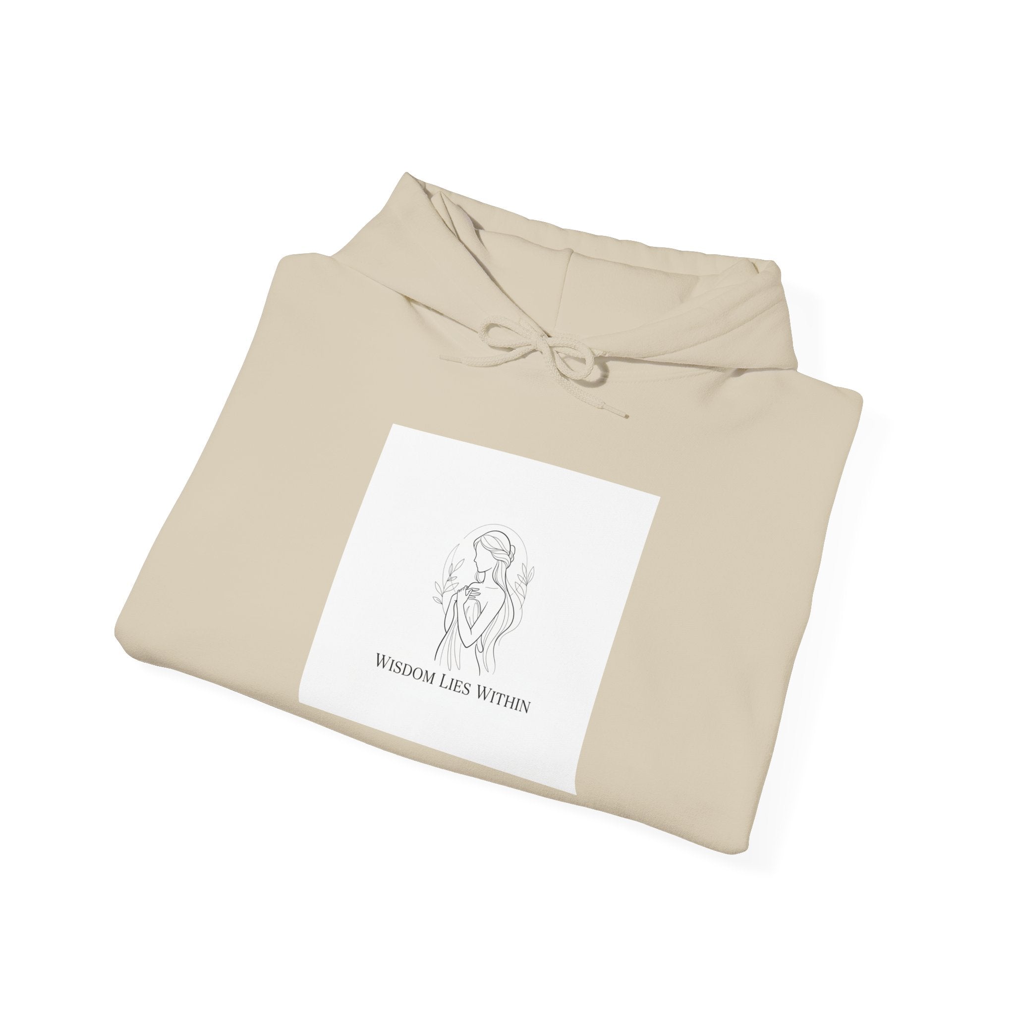 Fate Slogan Wing Motif Hoodie | Mythic Minimalism, Stoic Philosophy Art