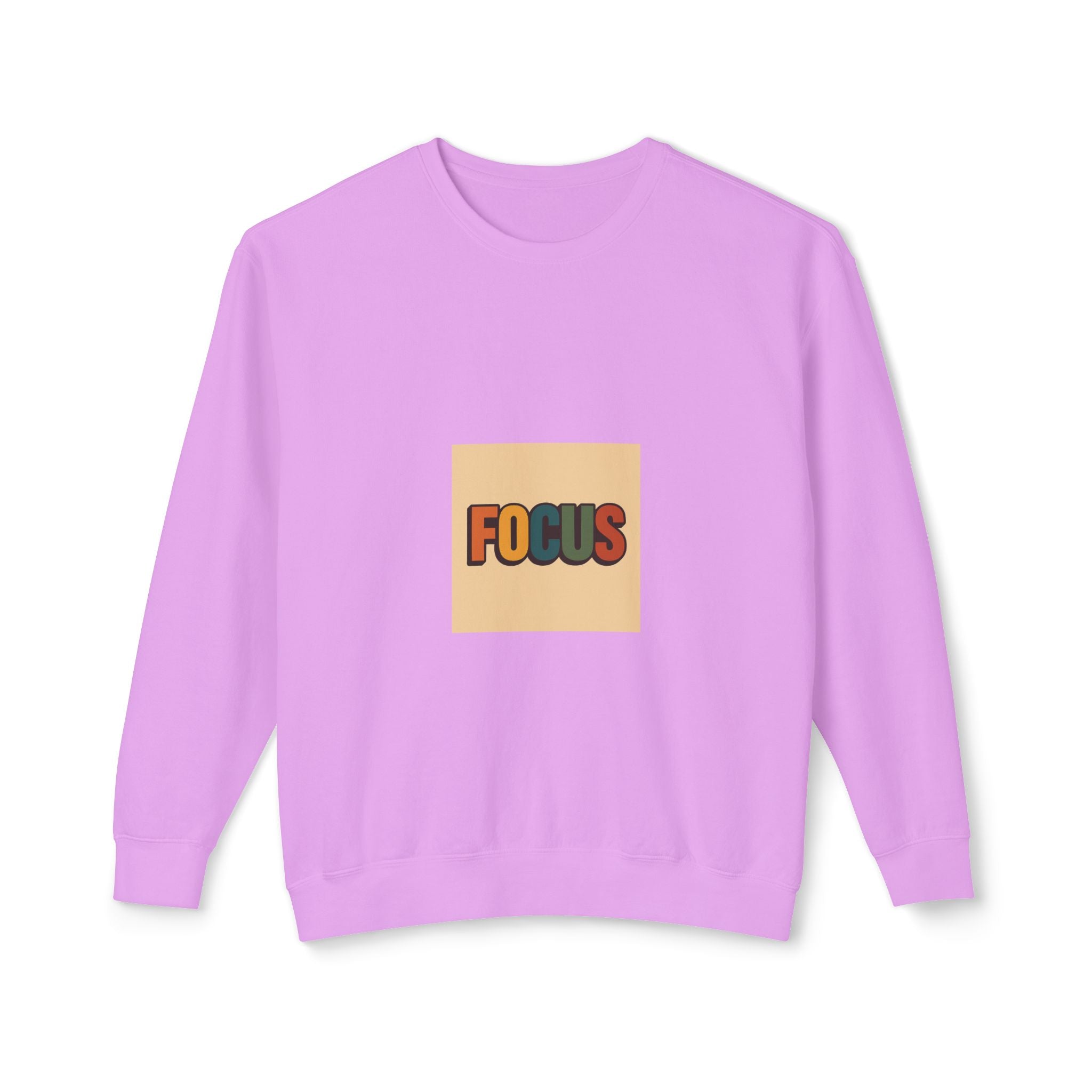 Focus Retro Crewneck Sweatshirt — Motivational Graphic Pullover