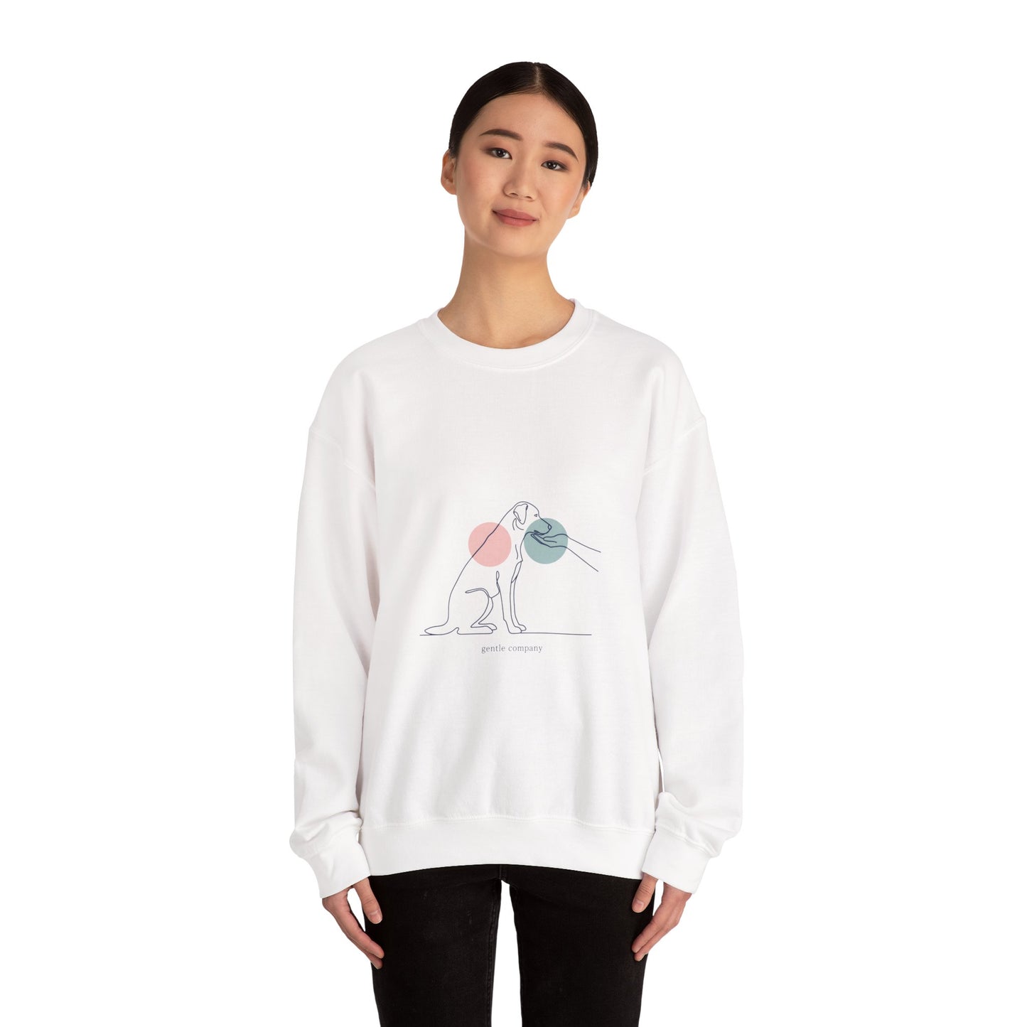 Minimal One-Line Dog Outline Sweatshirt | Minimal Pet Art, Pet Outline Design