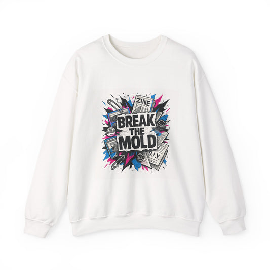 Break the Mold Sweatshirt — Graphic Crewneck for Creatives