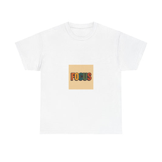 Focus Graphic Tee — Minimalist Motivational Cotton T-Shirt