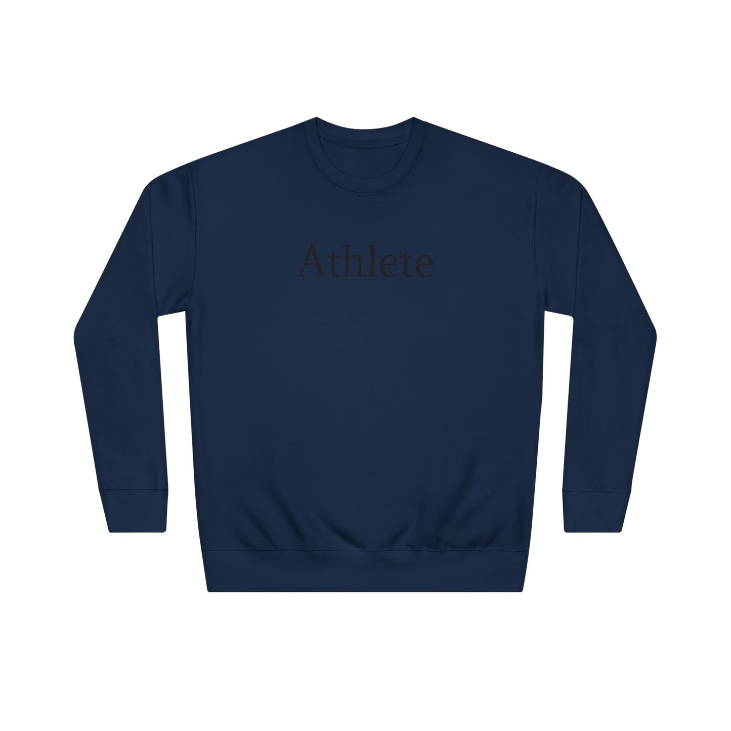 Athlete Crewneck Sweatshirt — Minimal Athletic Graphic Pullover