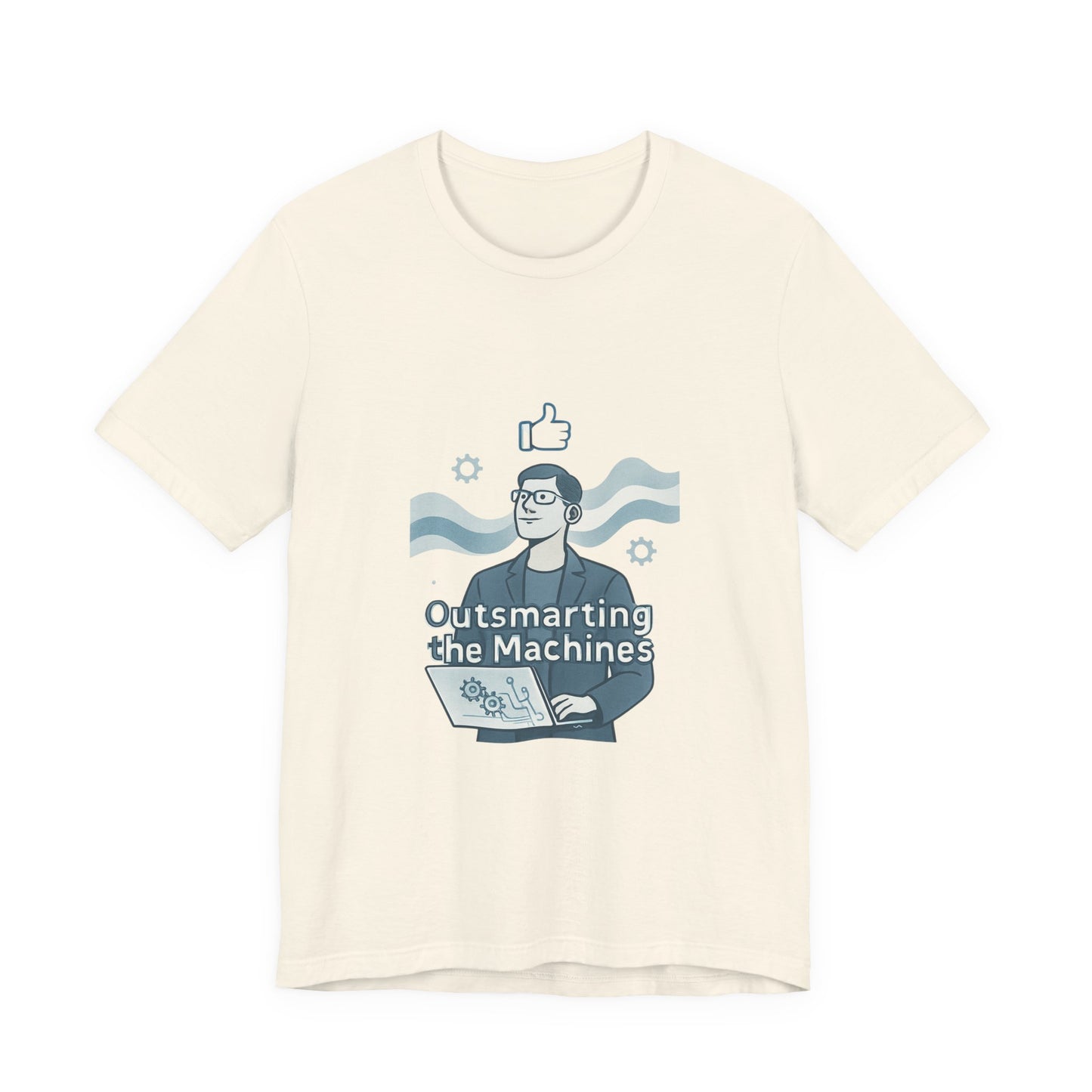 Outsmarting the Machines Tee - Funny AI Programmer Graphic T-Shirt