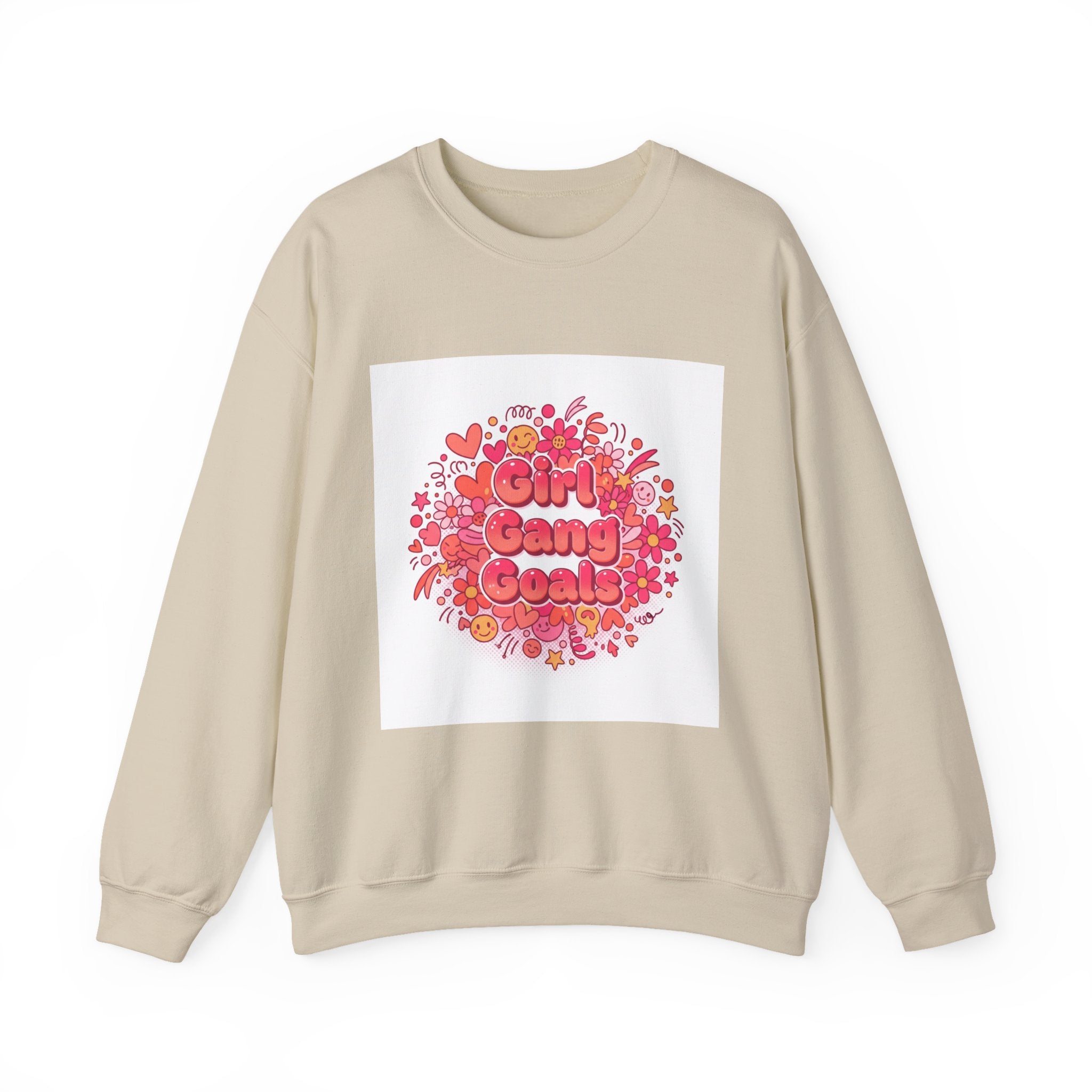 Girl Gang Goals Crewneck Sweatshirt | Galentine’s Squad Vibes, Female Friendship