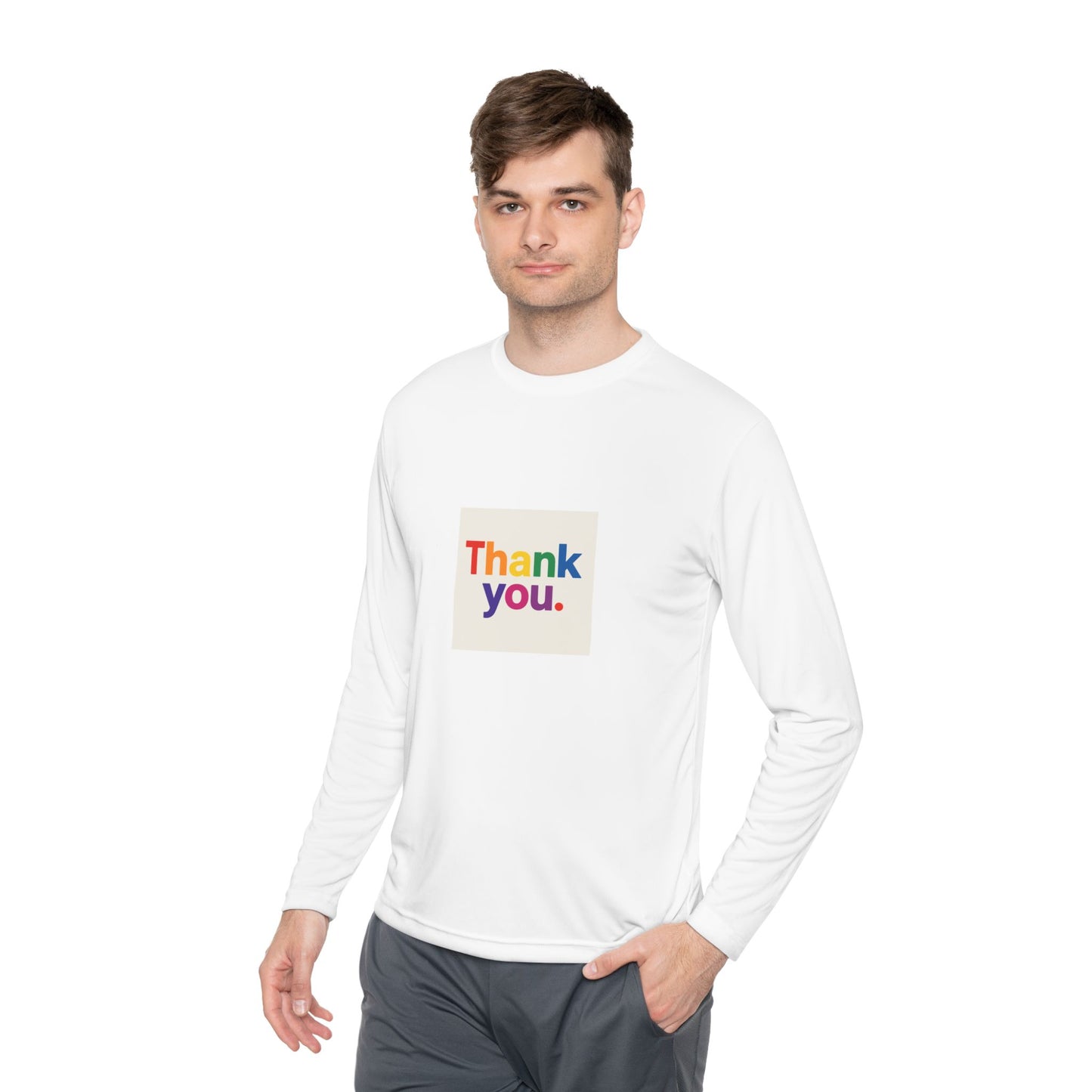 Thank You Rainbow Long Sleeve Tee