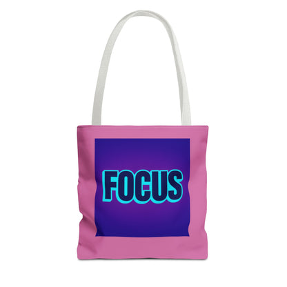 Focus Tote Bag — Motivational Pink Everyday Shopper