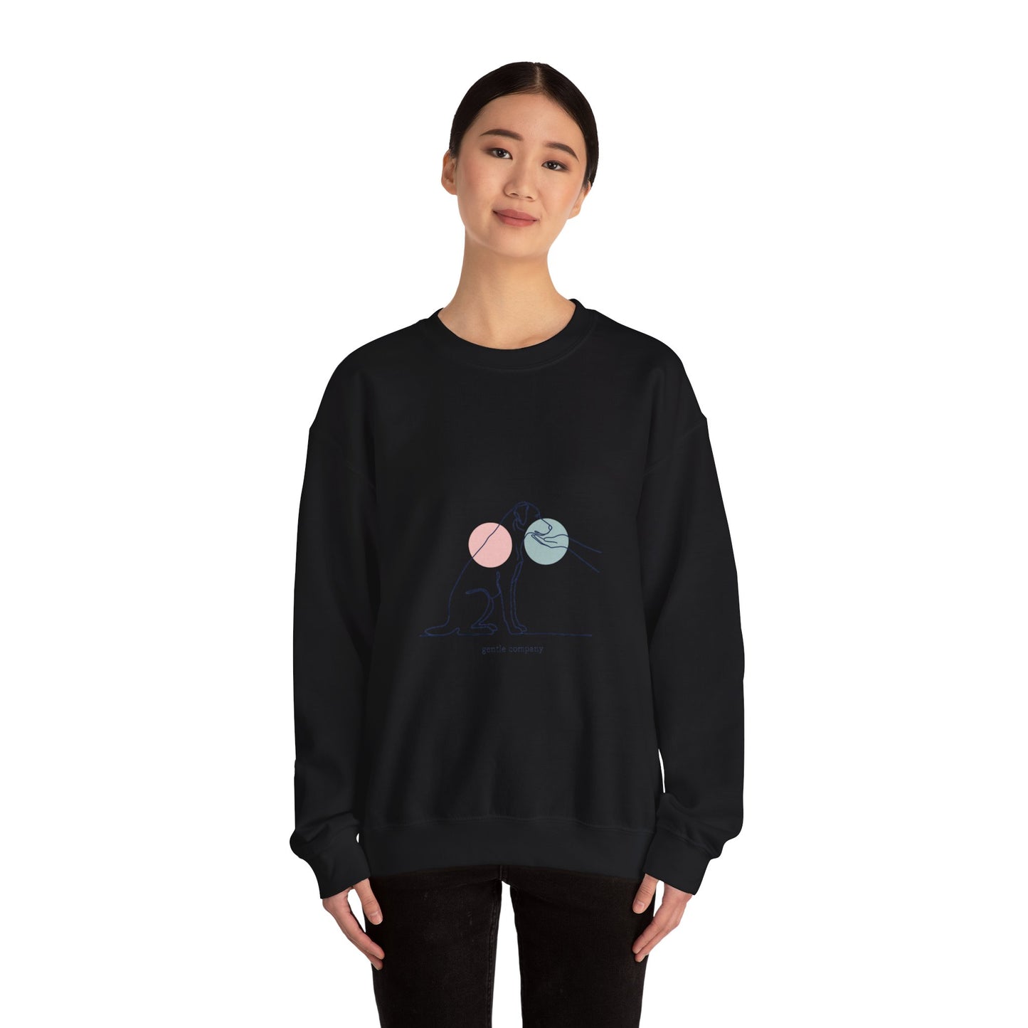 Minimal One-Line Dog Outline Sweatshirt | Minimal Pet Art, Pet Outline Design