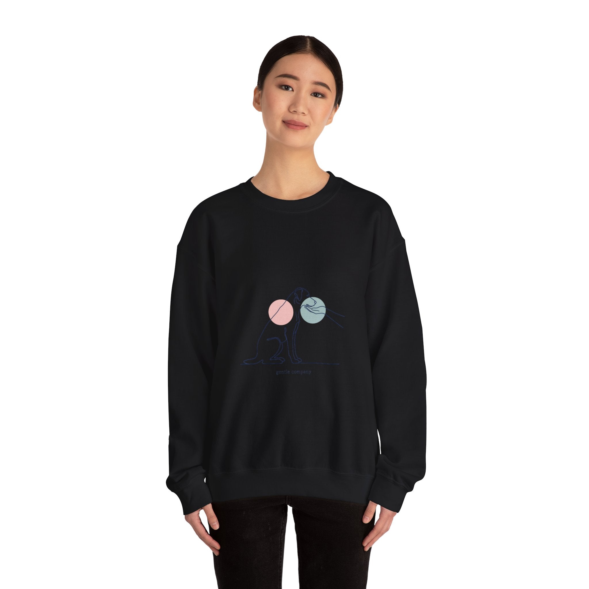 Minimal One-Line Dog Outline Sweatshirt | Minimal Pet Art, Pet Outline Design
