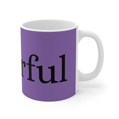 Rise & Shine Purple Coffee Mug — Inspirational 11oz Ceramic Mug
