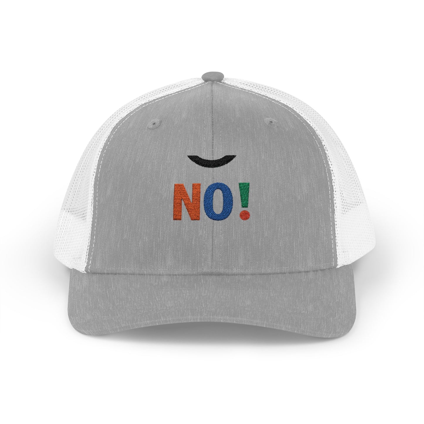 NO! Multicolor Embroidered Trucker Cap — Casual Snapback Hat