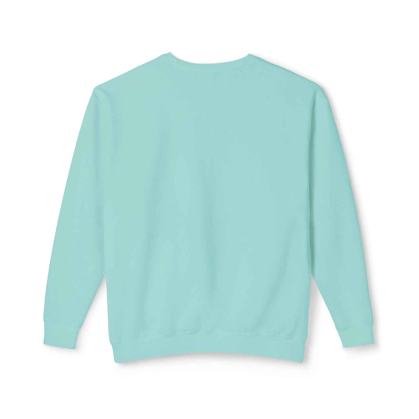No! Minimalist Crewneck Sweatshirt — Bold Color Block Statement