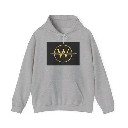 Worthy Warriors Logo Hoodie — Gold W Emblem on Black Rectangle