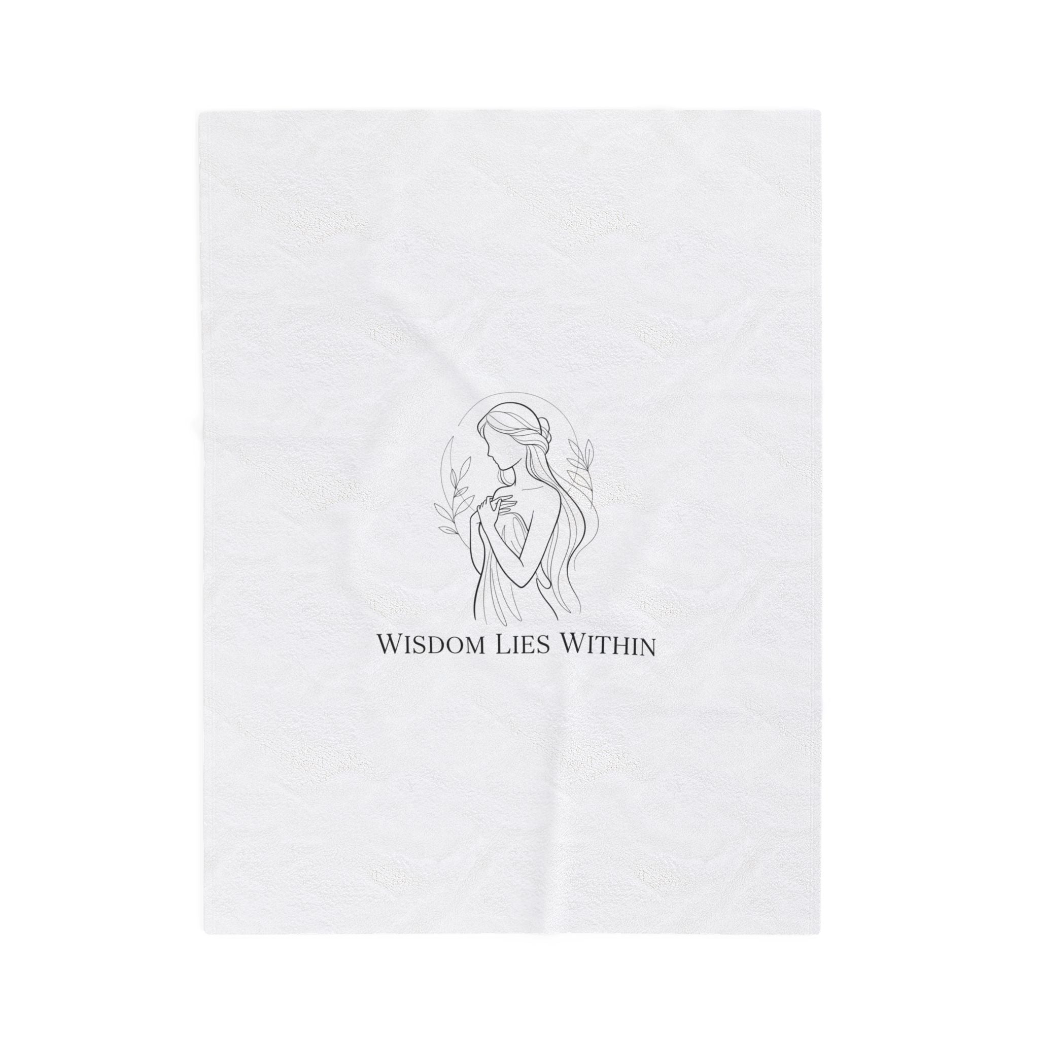 Wisdom Lies Within Blanket | Mythic Design, Stoic Philosophy Art