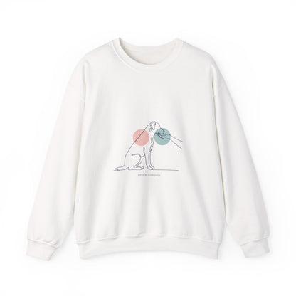 Minimal One-Line Dog Outline Sweatshirt | Minimal Pet Art, Pet Outline Design