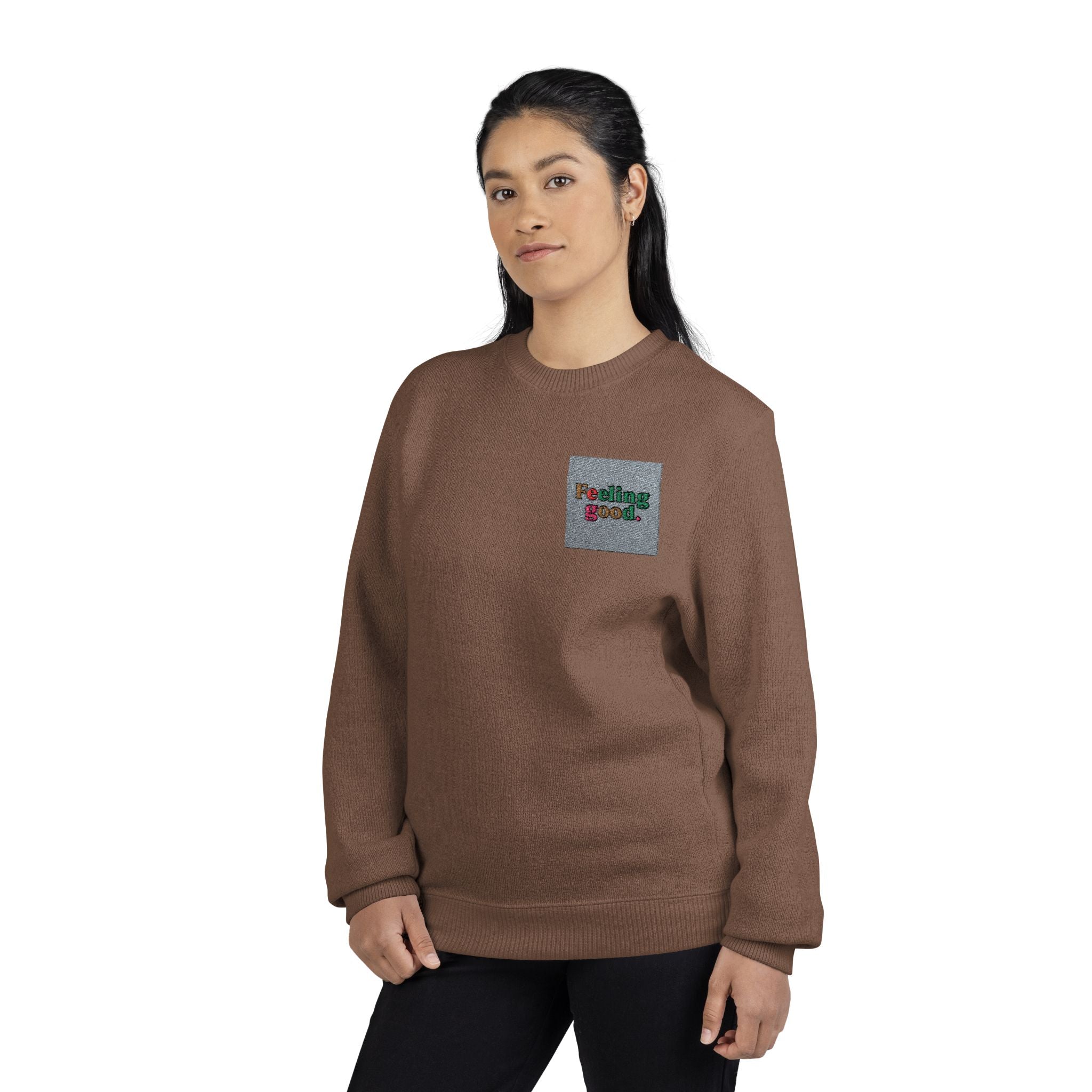 Nantucket Embroidered Crewneck Sweatshirt — Cozy Coastal Logo Pullover