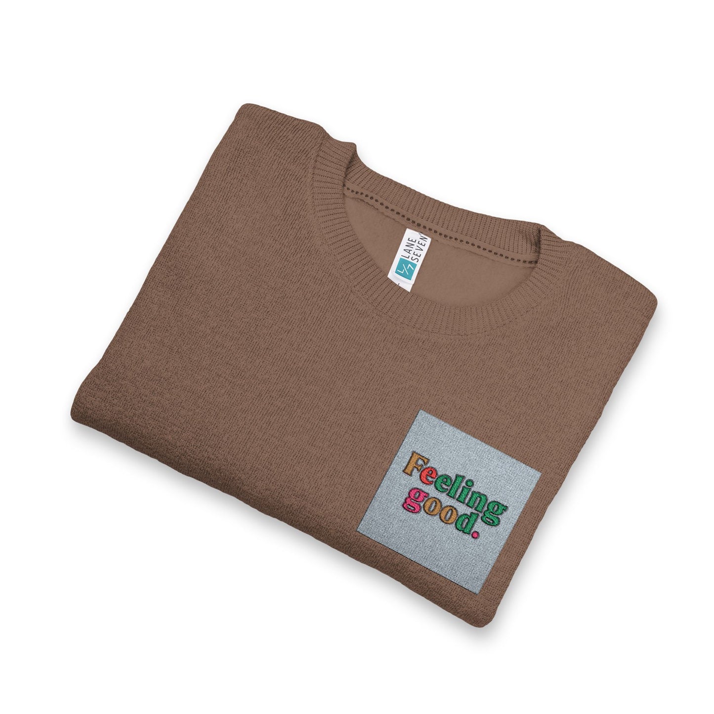 Nantucket Embroidered Crewneck Sweatshirt — Cozy Coastal Logo Pullover