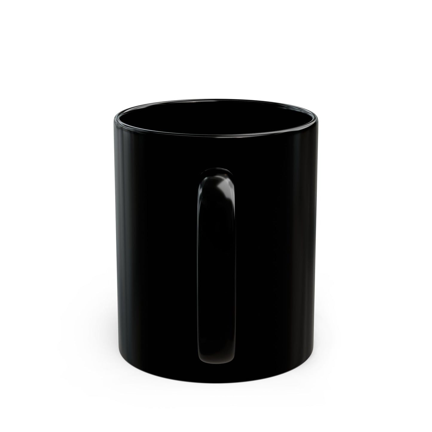 NO! Color Block Black Coffee Mug — Bold Statement Ceramic Cup