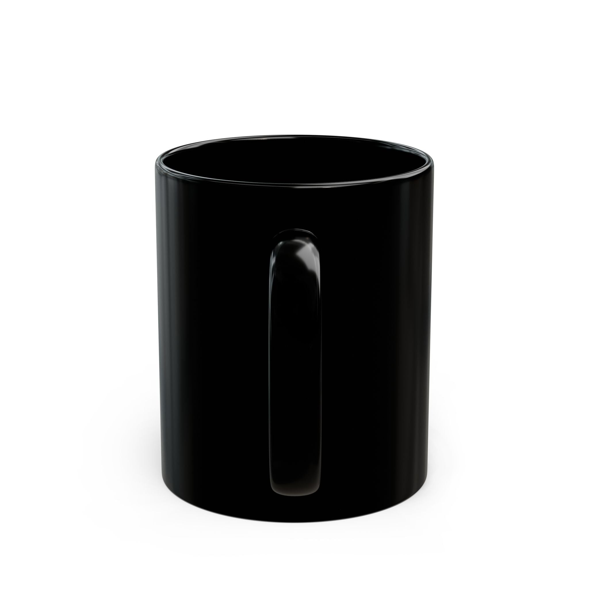 NO! Color Block Black Coffee Mug — Bold Statement Ceramic Cup