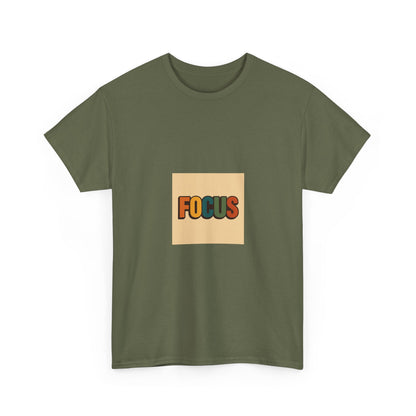 Focus Graphic Tee — Minimalist Motivational Cotton T-Shirt