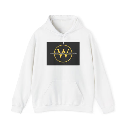 Worthy Warriors Logo Hoodie — Gold W Emblem on Black Rectangle