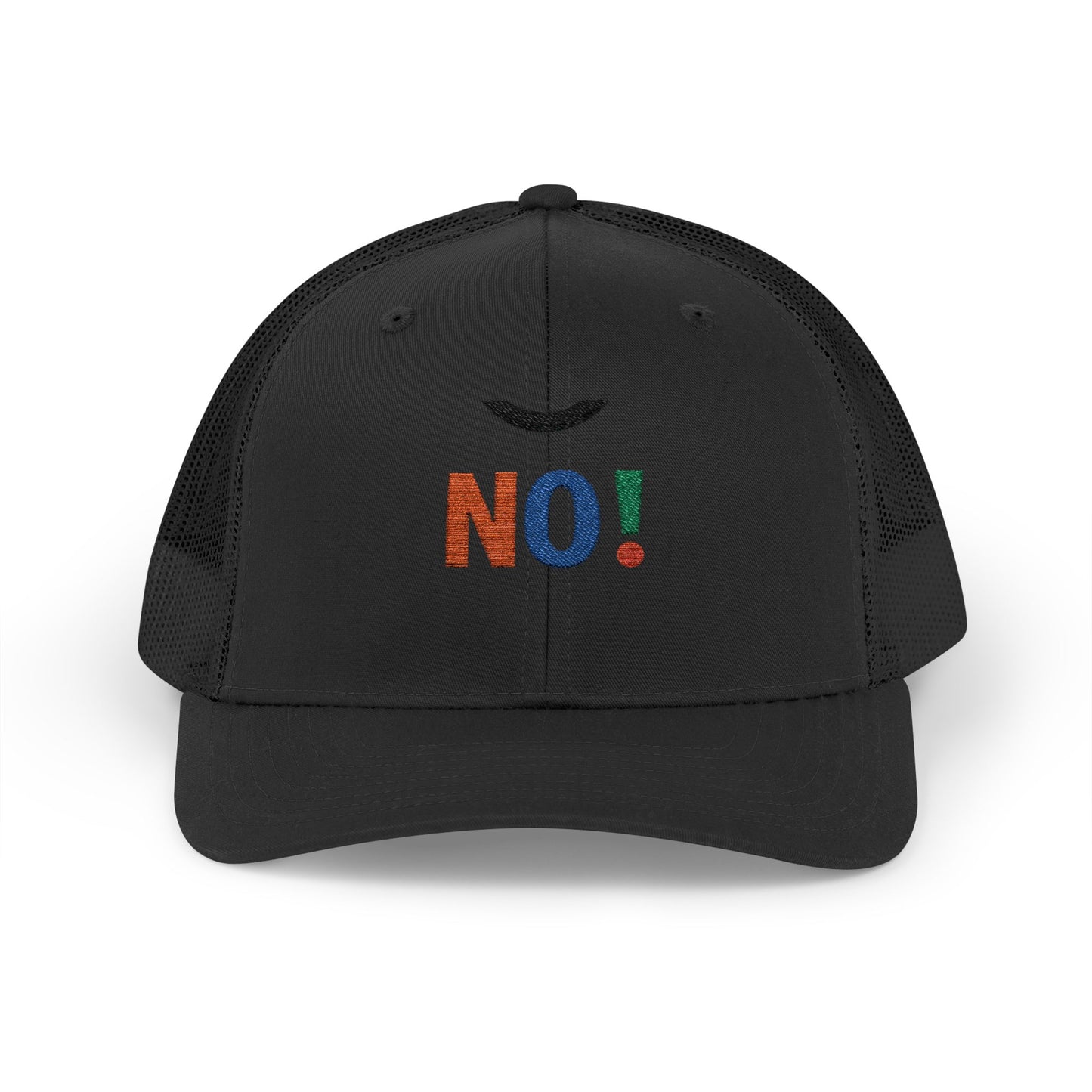 NO! Multicolor Embroidered Trucker Cap — Casual Snapback Hat