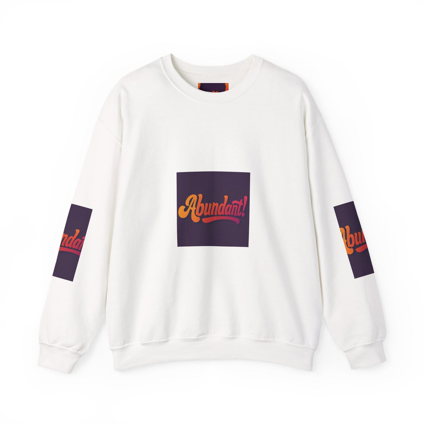Crewneck Sweatshirt — "Abundant!" Retro Script Graphic