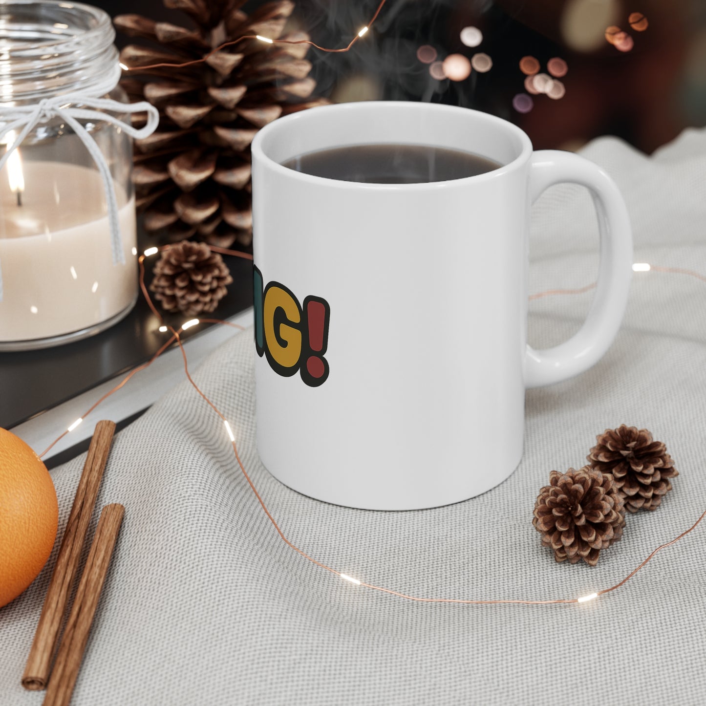 OMG! Colorful Retro Text Mug — Funny 11oz Coffee Cup